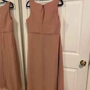 Floor length, Dusty Rose formal gown, prom, homecoming, MOB, bridesmaid